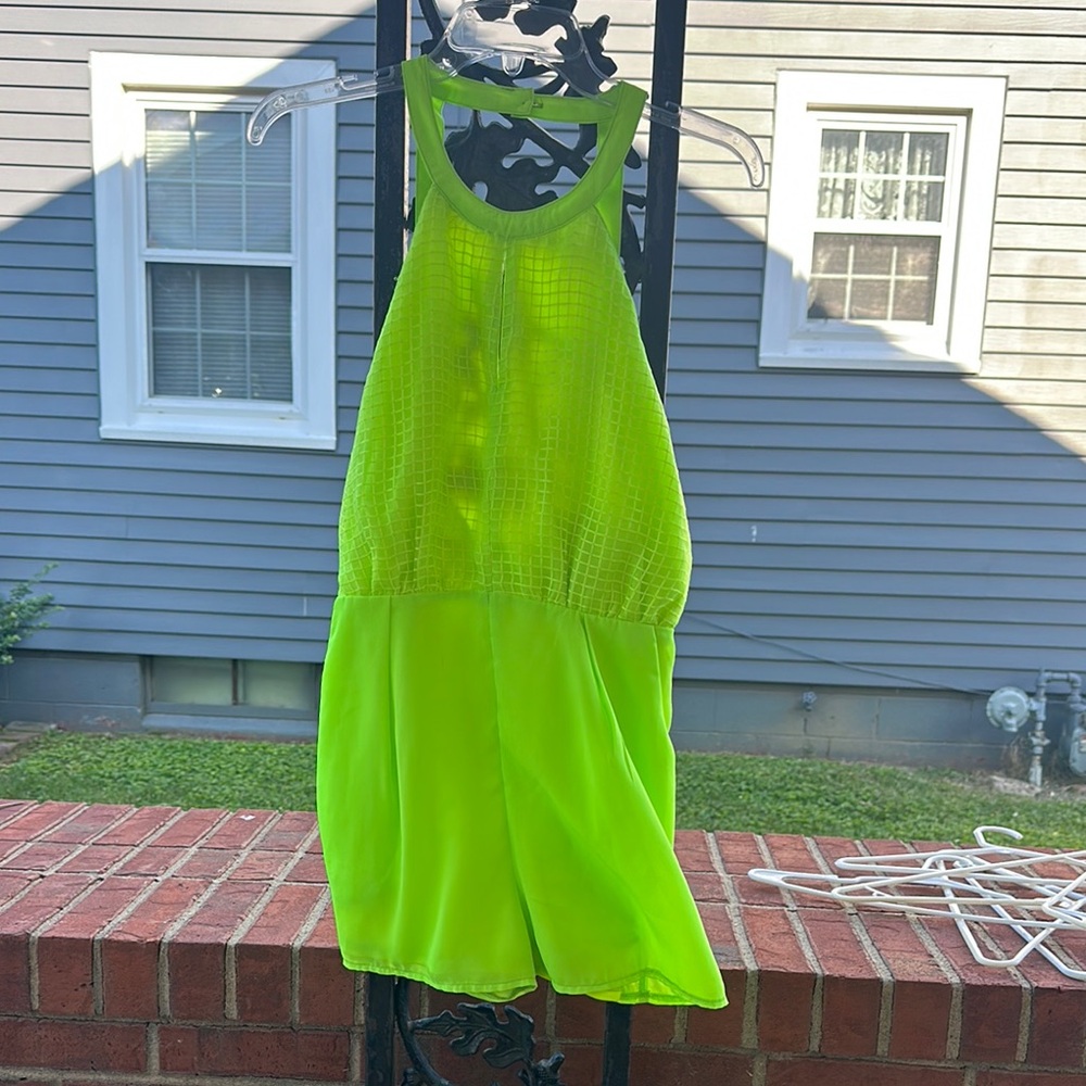 Neon Green Kids One Piece